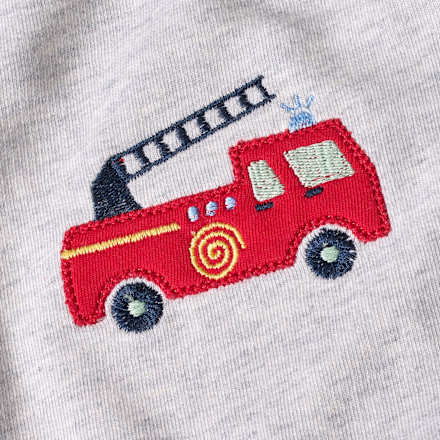 Jogginghose mit Feuerwehr-Motiv, grau, Gr. 92 ALANA