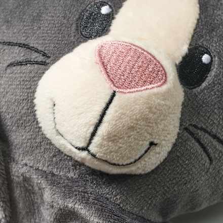 Handpuppe Katze, grau fluffies