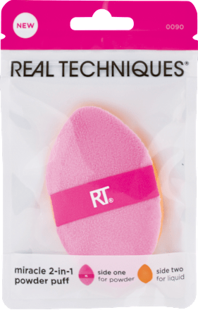 Hubka na make-up Miracle 2-In-1 Powder Puff REAL TECHNIQUES