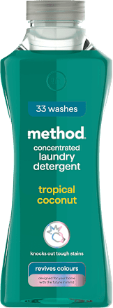 prací gel tropical coconut method