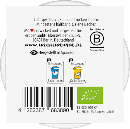 Porridge Bowl Banane, Erdbeere, Mango ab 3 Jahren (2x120 g) Freche Freunde