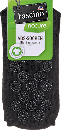 ABS Socken mit Bio-Baumwolle schwarz Gr. 39-42 Fascino