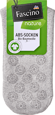 ABS Socken mit Bio-Baumwolle grau Gr. 35-38 Fascino