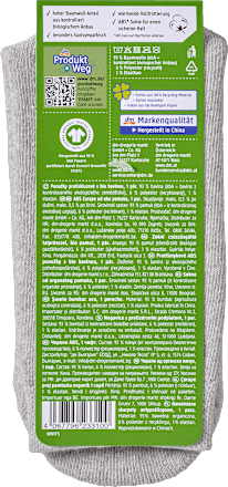 ABS Socken mit Bio-Baumwolle grau Gr. 35-38 Fascino