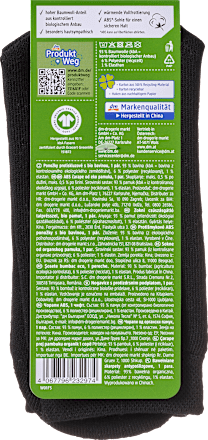 ABS Socken mit Bio-Baumwolle schwarz Gr. 35-38 Fascino