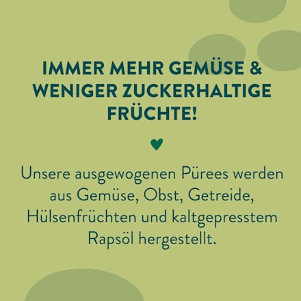 Quetschie Erbsen, Zucchini, Apfel und Quinoa, ab 6 Monaten LoveMade Organics