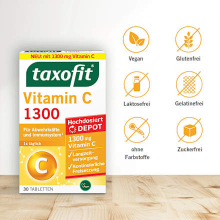 Vitamin C 1300 Tabletten 30 St taxofit
