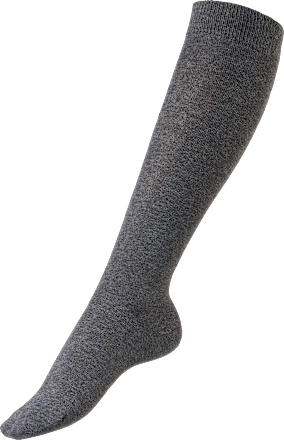 Kniestrümpfe mit Bio-Baumwolle grau Gr. 35-38 Fascino