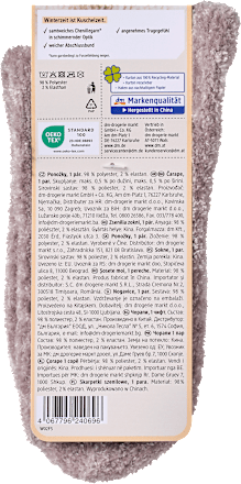 Kuschelsocken mit Chenille-Garn rosa Gr. 39-42 Fascino