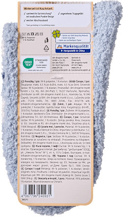 Kuschelsocken mit Punkte-Muster blau Gr. 35-38 Fascino