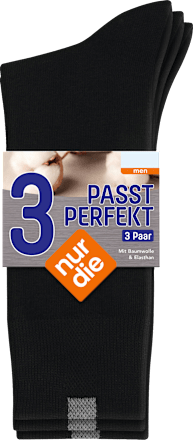 Passt Perfekt Socken schwarz Gr. 39-42 nur der