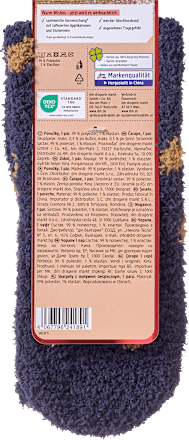 Kuschelsocken XMAS mit Tannenbaum-Motiv blau Gr. 35-38 Fascino