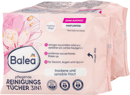 Reinigungstücher 3in1 Pflegend (2x25 St) Balea