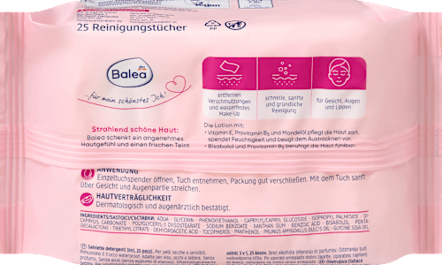 Reinigungstücher 3in1 Pflegend (2x25 St) Balea