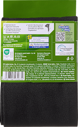 Leggings Thermo mit recyceltem Polyester schwarz Gr. 46/48, 130 DEN Fascino