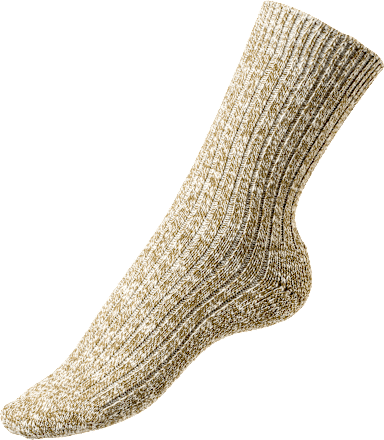 Socken in Mouliné-Optik grün Gr. 39-42 Fascino