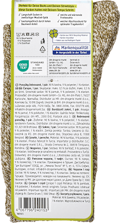 Socken in Mouliné-Optik grün Gr. 35-38 Fascino