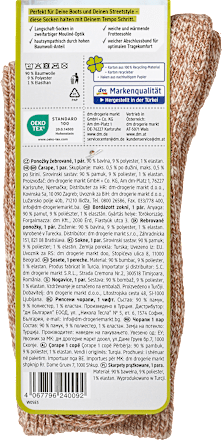 Socken in Mouliné-Optik braun Gr. 35-38 Fascino