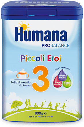 Probalance Piccoli eroi 3 latte di crescita in polvere Humana