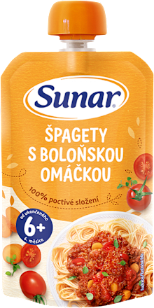 Príkrm špagety s boloňskou omáčkou 6m+ Sunar