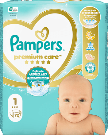 Plienky veľkosť 1 (2 - 5 kg) Pampers Premium Care