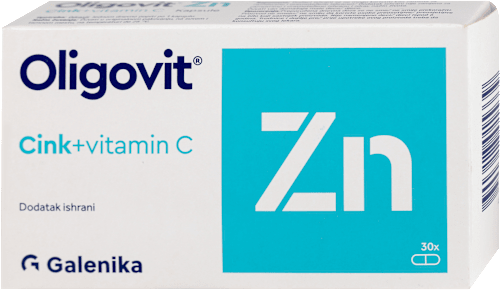 Oligovit Zn Cink + vitamin C kapsule Galenika