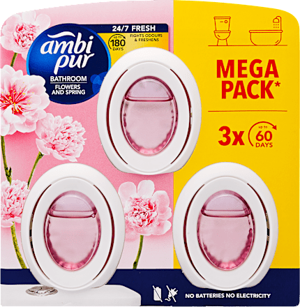 osvěžovač vzduchu do koupelny Flower & Spring 3x8 ml ambi pur