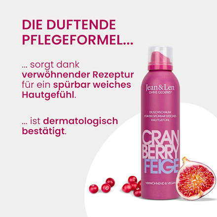 Duschschaum Cranberry Feige Jean&Len