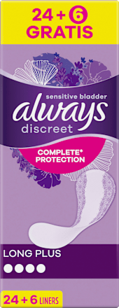 discreet Slipeinlagen bei Blasenschwäche Long Plus always