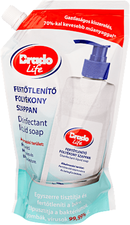 Folyékony szappan utántöltő fertőtlenítő Bradolife