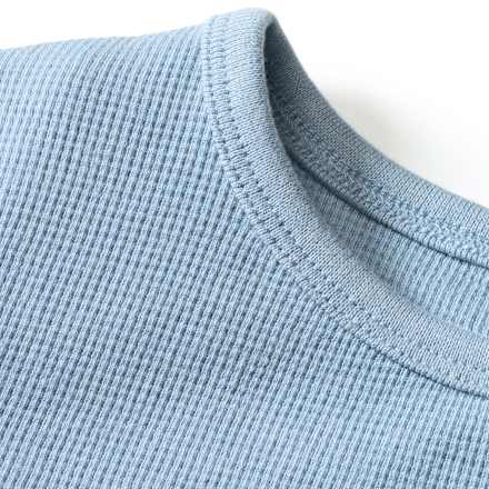 Langarmshirt mit Waffel-Struktur, blau, Gr. 104 ALANA