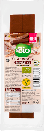 Snackwurst Landjäger Art vegan dmBio