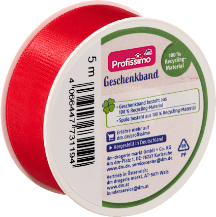 Geschenkband, Satin rot Profissimo