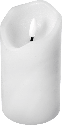 LED Stumpen 130/70 mit Timer, weiß Dekorieren & Einrichten