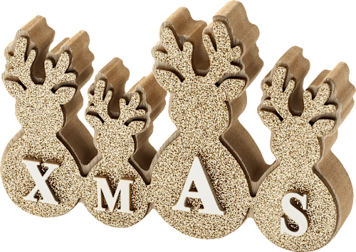 Holzaufsteller Elchreihe "XMAS" Dekorieren & Einrichten