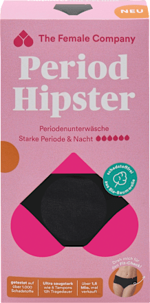 Periodenunterwäsche Hipster schwarz, Gr. M The Female Company