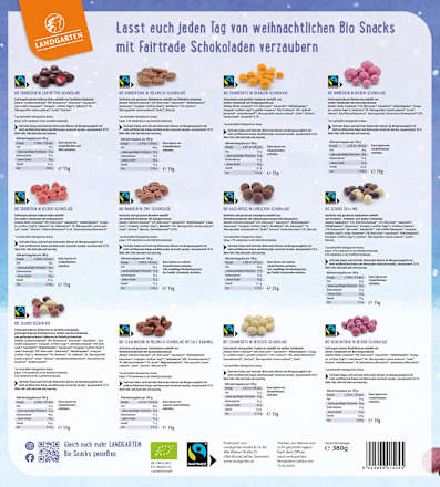Adventskalender 2025 Schoko Snacks Landgarten