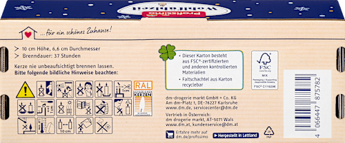 Lumânări cilindrice 100/68 spiriduș taupe Profissimo