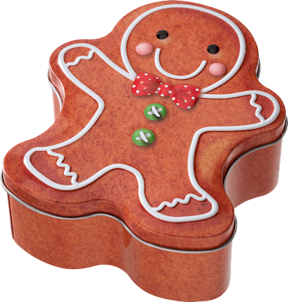 Metalldose, Lebkuchenmännchen Dekorieren & Einrichten