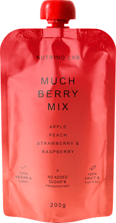 MUCH BERRY MIX piure mar, piersica, zmeura,capsuna Nutrino Lab