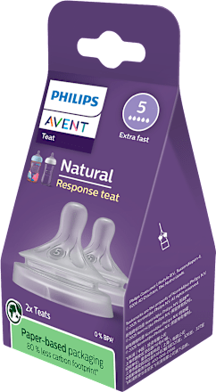 Cumeľ na fľašu Natural Response s prietokom č. 5 PHILIPS AVENT