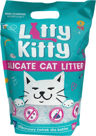 Żwirek dla kota Litty Kitty, silikonowy KALLDERA