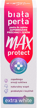 Pasta do zębów zapobiegająca próchnicy Max Protect  biała perła