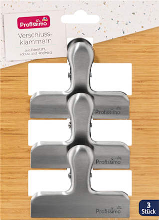 Verschlussklammern aus Edelstahl  Profissimo