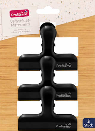 Verschlussklammern aus Edelstahl  Profissimo