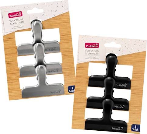 Verschlussklammern aus Edelstahl  Profissimo