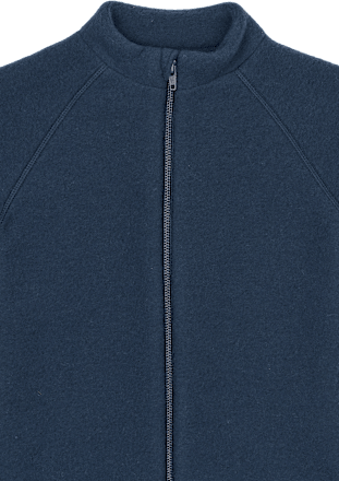 Jacke mit Merinowolle, blau, Gr. 122/128 Mikk-Line