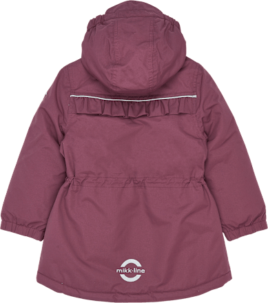 Winterjacke mit Rüschen-Details, lila, Gr. 122/128 Mikk-Line