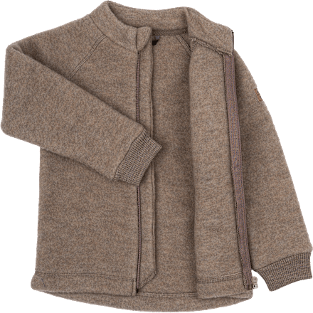 Jacke mit Merinowolle, braun, Gr. 122/128 Mikk-Line