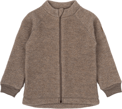 Jacke mit Merinowolle, braun, Gr. 122/128 Mikk-Line